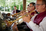 Blasmusik im Biergarten